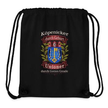 Köpenicker by birth Unioner by God's grace - Stanley/Stella Recycled Gym Bag - black - Front