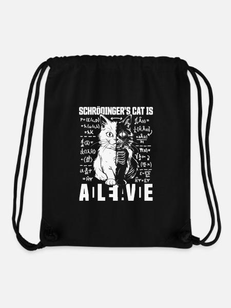 SCHRÖDINGERS KATZE DEAD AND ALIVE QUANTEN PHYSIK - Stanley/Stella recycelter Gym Bag - Schwarz