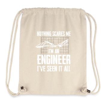 Graphique Engineer Nothing Scares Me - Sac à cordon recyclé Stanley/Stella - blanc naturel - Devant