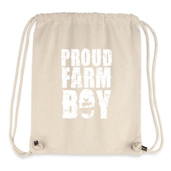 Proud farm boy country life - Stanley/Stella Recycled Gym Bag - natural - Front