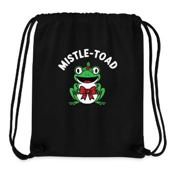 Mistle-Toad Funny Christmas Frog Christmas - Stanley/Stella Recycled Gym Bag - black - Front