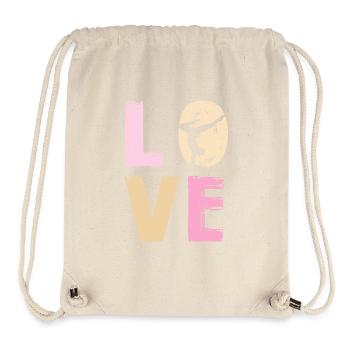Dance Love Silhouette Sports Motif - Stanley/Stella Recycled Gym Bag - natural - Front