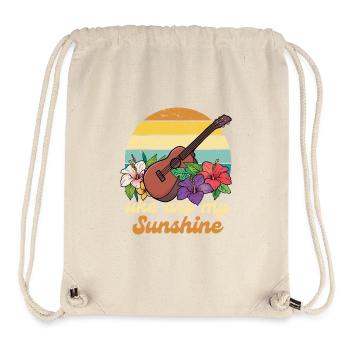 Uke Are My Sunshine Vintage Ukulele Blumen - Stanley/Stella recycelter Gym Bag - Naturweiß - Vorne
