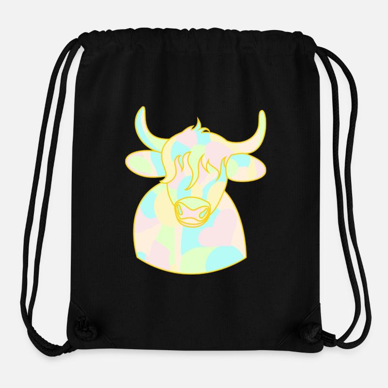 Opal Cuddle Bull - Stanley/Stella Recycled Gym Bag - black