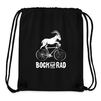 BOCK AUF RAD RADFAHRER RADSPORT RENNRAD FAHRRAD - Stanley/Stella recycelter Gym Bag - Schwarz - Vorne