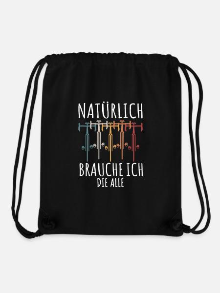 Natürlich Brauche Ich Die Alle Rennrad Radsport - Stanley/Stella recycelter Gym Bag - Schwarz