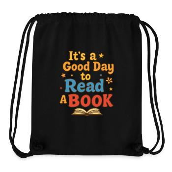 Good day to read - Stanley/Stella Recycled Gym Bag - black - Front