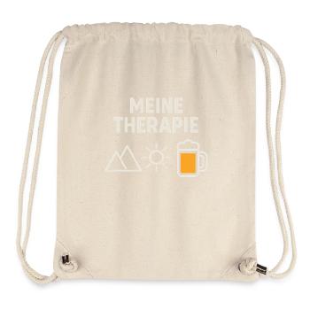 Therapie - Berge, Bier, Sonne - Stanley/Stella recycelter Gym Bag - Naturweiß - Vorne