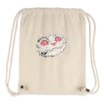 Verrücktes Grinsekatzen-Gesicht – Dark Art Style - Stanley/Stella recycelter Gym Bag - Naturweiß - Vorne