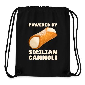 Sizilien Cannoli Spruch - Stanley/Stella recycelter Gym Bag - Schwarz - Vorne
