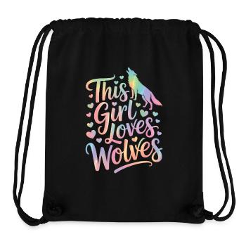 Wolf Saying, Wolves Sayings, Funny Wolf Gift - Stanley/Stella Recycled Gym Bag - black - Front