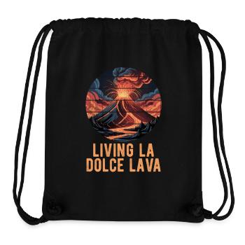 volcano eruption lava crater geology geologist - Stanley/Stella Recycled Gym Bag - black - Front