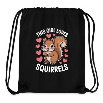 Eichhörnchen Spruch Lustiges Eichhörnchen Geschenk - Stanley/Stella recycelter Gym Bag - Schwarz - Vorne