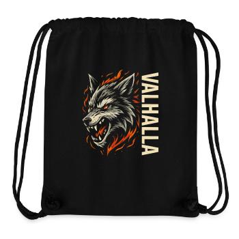 Valhalla Wolf – Nordischer Kriegergeist - Stanley/Stella recycelter Gym Bag - Schwarz - Vorne