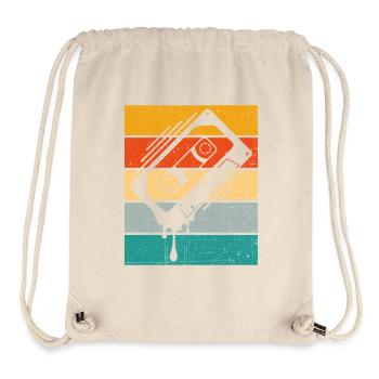 Dripping Cassette Tape Retro - Stanley/Stella Recycled Gym Bag - natural - Front
