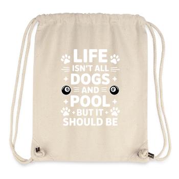 Pool Billiard Spruch Lustig Pool Billiard Geschenk - Stanley/Stella recycelter Gym Bag - Naturweiß - Vorne