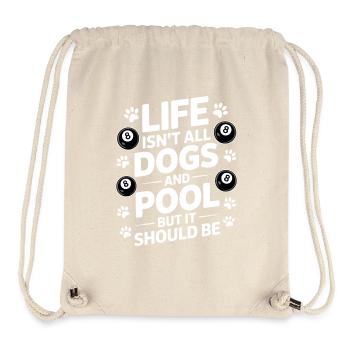 Pool Billiard Spruch Lustig Pool Billiard Geschenk - Stanley/Stella recycelter Gym Bag - Naturweiß - Vorne