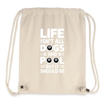 Pool Billiard Spruch Lustig Pool Billiard Geschenk - Stanley/Stella recycelter Gym Bag - Naturweiß - Vorne