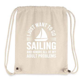 Voile Dicton Marin Voile Cadeau - Sac à cordon recyclé Stanley/Stella - blanc naturel - Devant
