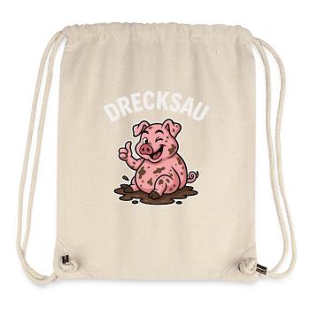 Dirty Pig – Funny Pig Shirt - Stanley/Stella Recycled Gym Bag - natural - Front