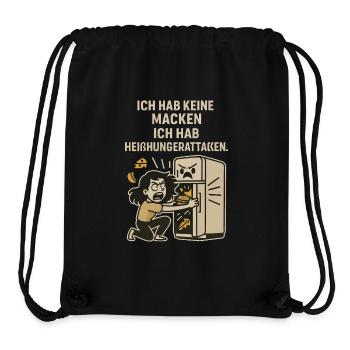 Cravings Fridge Saying Shirt - Stanley/Stella Recycled Gym Bag - black - Front