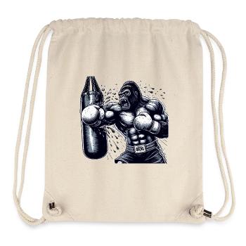 Boxender Gorilla - Stanley/Stella recycelter Gym Bag - Naturweiß - Vorne