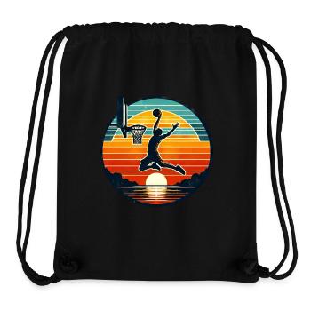 Basketball Basketballer - Stanley/Stella recycelter Gym Bag - Schwarz - Vorne