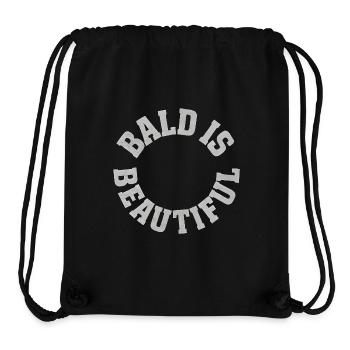 Men's Bald Gift Idea Bald Is Beautiful - Stanley/Stella Recycled Gym Bag - black - Front