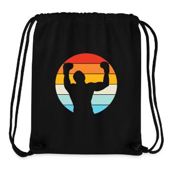 Boxen Vintage - Stanley/Stella recycelter Gym Bag - Schwarz - Vorne