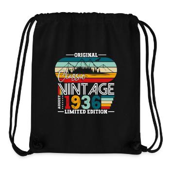 88th Birthday Original August 1936 Born 1936 - Stanley/Stella Recycled Gym Bag - black - Front