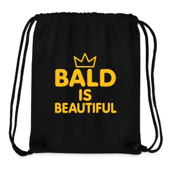 Men's Bald Gift Idea Bald Is Beautiful - Stanley/Stella Recycled Gym Bag - black - Front