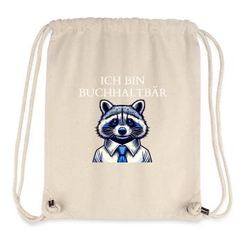 Je suis comptable comptable raton laveur - Sac à cordon recyclé Stanley/Stella - blanc naturel - Devant