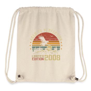 Jahrgang 2008 Limitierte Auflage 2008 Retro 2008 - Stanley/Stella recycelter Gym Bag - Naturweiß - Vorne