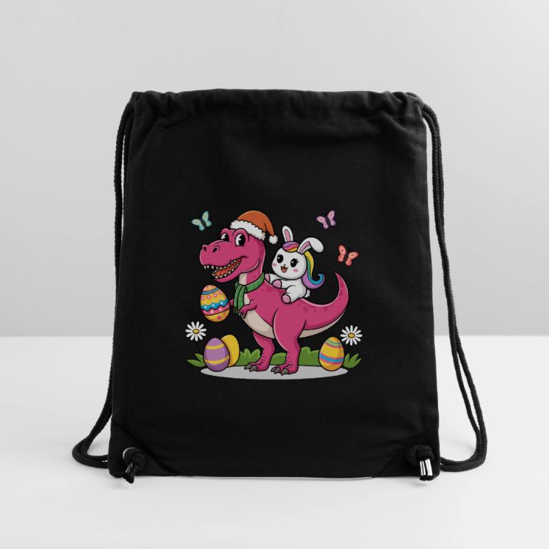 Easter Dinosaur Bunny Ears Easter Stanley/Stella Recycled Gym Bag