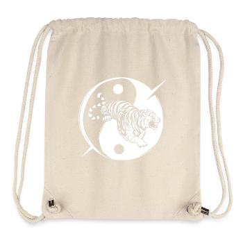 White Tiger - Stanley/Stella Recycled Gym Bag - natural - Front