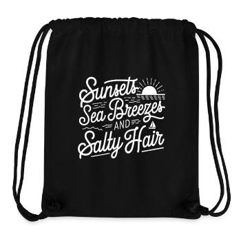 Strand Urlaub | Salty Sea breeze - Stanley/Stella recycelter Gym Bag - Schwarz - Vorne