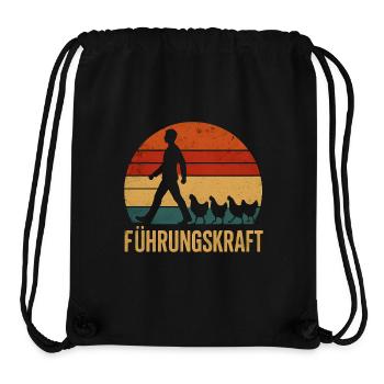 Führungskraft Hühner Landwirt Bauer Geschenkidee - Stanley/Stella recycelter Gym Bag - Schwarz - Vorne
