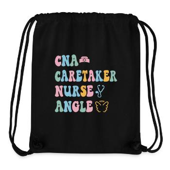 CNA Nursing Quotes Funny Nurse Lovers Cute CNA - Stanley/Stella Recycled Gym Bag - black - Front