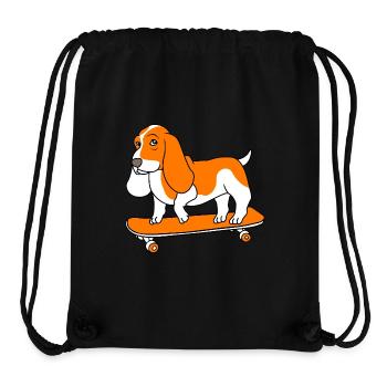 Basset Hound - Stanley/Stella Recycled Gym Bag - black - Front