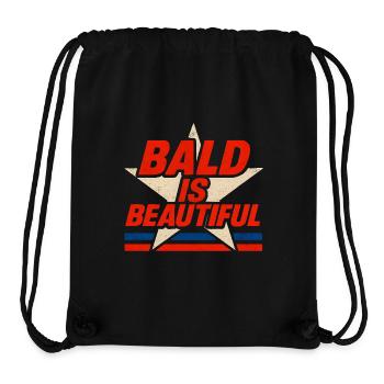 Men's Bald Gift Idea Bald Is Beautiful - Stanley/Stella Recycled Gym Bag - black - Front