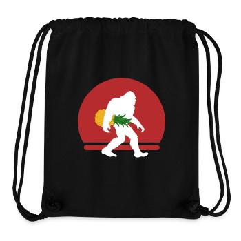 Pineapple Bigfoot Big Foot - Stanley/Stella Recycled Gym Bag - black - Front