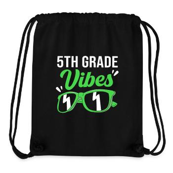 5. Klasse - Stanley/Stella recycelter Gym Bag - Schwarz - Vorne