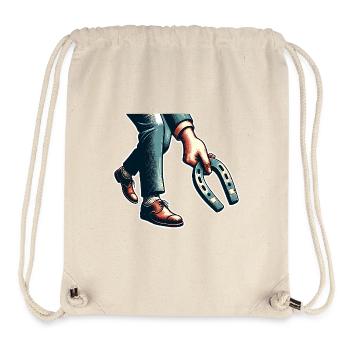 Horseshoe Throwing Horseshoe Pitching - Stanley/Stella Recycled Gym Bag - natural - Front