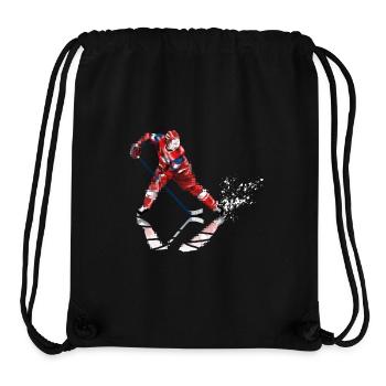 Eishockey - Stanley/Stella recycelter Gym Bag - Schwarz - Vorne