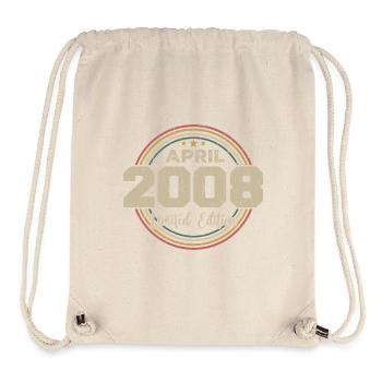 April 2008 Birthday Gift April 2008 Retro - Stanley/Stella Recycled Gym Bag - natural - Front