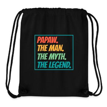 Papa Vater Opa Geschenkidee Papaw Spruch Humor - Stanley/Stella recycelter Gym Bag - Schwarz - Vorne