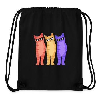 Tabby Cat - Stanley/Stella Recycled Gym Bag - black - Front