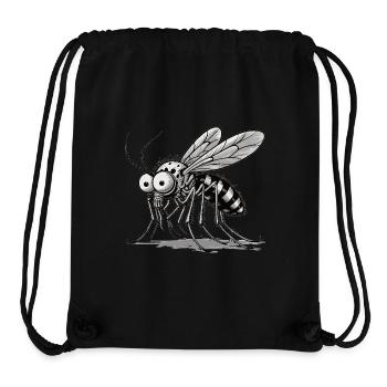 Moustique : le petit suceur de sang - Sac à cordon recyclé Stanley/Stella - noir - Devant