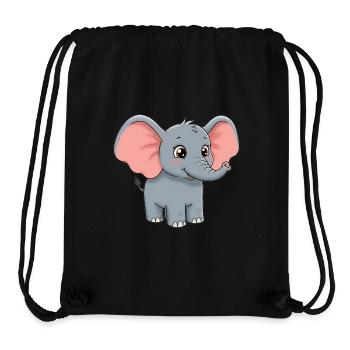 Animal Cartoon Elephant - Stanley/Stella Recycled Gym Bag - black - Front
