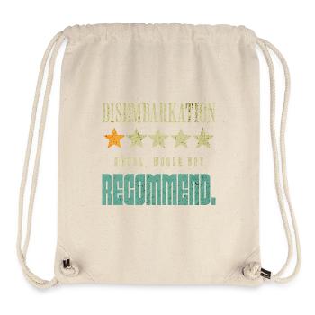 Débarquement horrible Je ne le recommanderais pas - Sac à cordon recyclé Stanley/Stella - blanc naturel - Devant